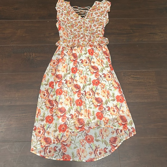 fig and flower Dresses & Skirts - high low floral dress from the Dress Barn, never worn before size S